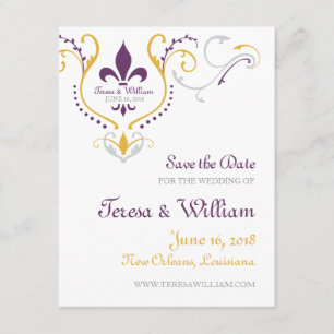 Fleur de Lis Save the Date