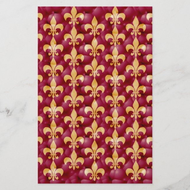 Fleur de lis stationery (Front)