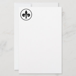 Fleur De Lis Stationery Paper