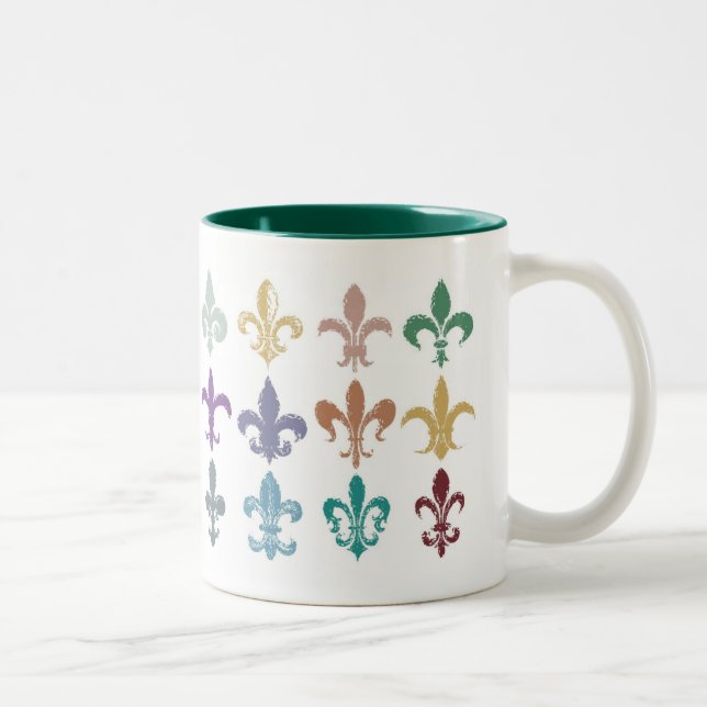 Fleur de Lis Study Mug (Right)