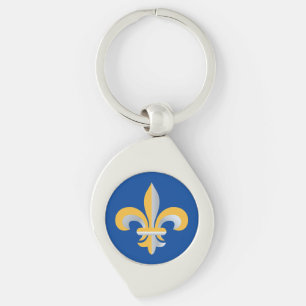 Fleur de Lis symbol Key Ring
