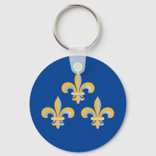 Fleur de Lis symbol Key Ring