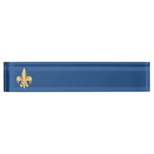 Fleur de Lis symbol Nameplate