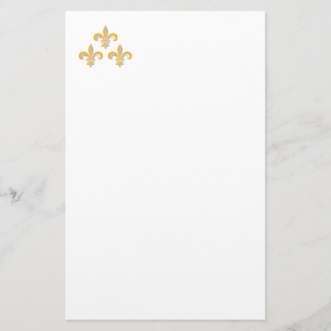 Fleur de Lis symbol Stationery (Front)