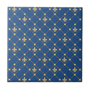 Fleur de Lis symbol Tile