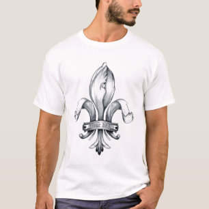 Fleur De Lis Tattoo T-shirt - Customised