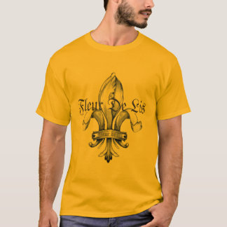 Fleur De Lis Tattoo T-shirt -  Customised