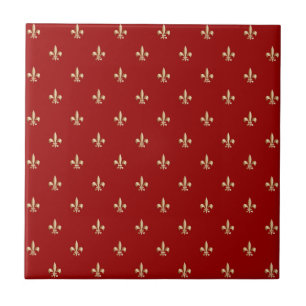 Fleur de lis tile