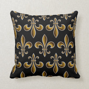 Fleur De Lis Wallpapered Cushion
