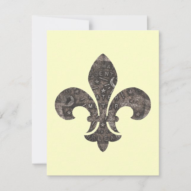 Fleur De Lis Water Metre Lid (Front)