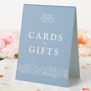 Fleur de lis wedding blue grey white wedding gift