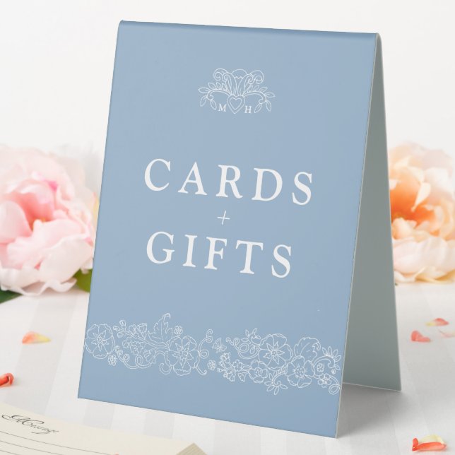 Fleur de lis wedding blue grey white wedding gift (In SItu (Wedding))