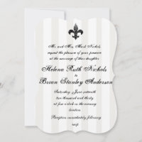 Fleur De Lis Wedding Invitations