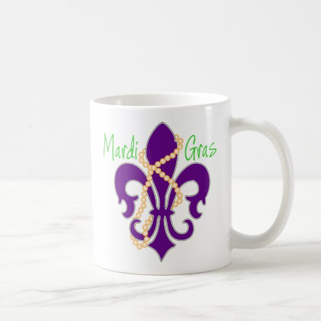 Fleur De Lis with beads Coffee Mug (Right)