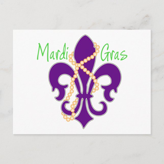 Fleur De Lis with beads Postcard (Front)
