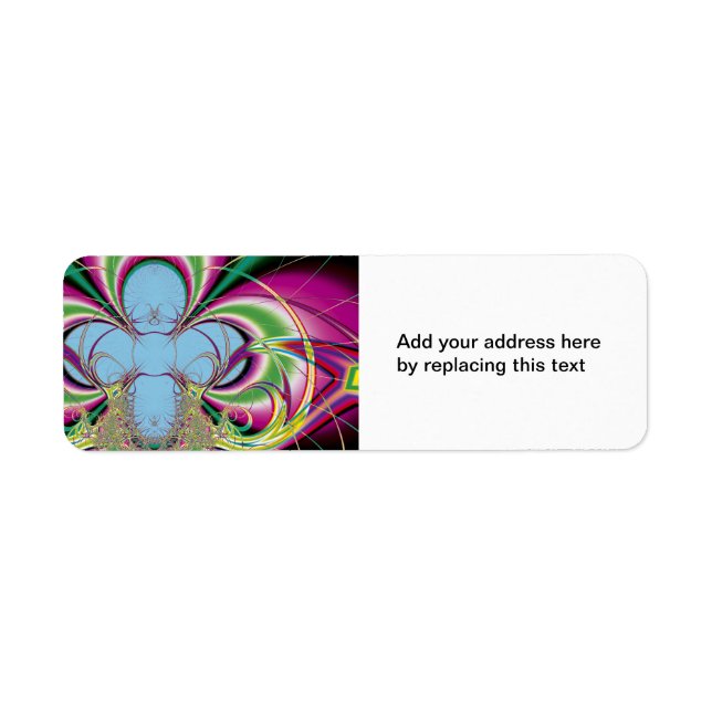 Fleur-de-luce Custom Return Address Labels (Front)