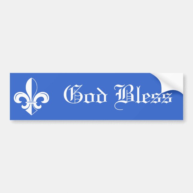 Fleur de Lys Bumper Sticker (Front)