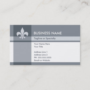 fleur de lys business card