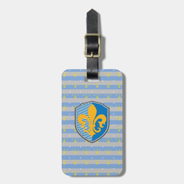 fleur-de-lys luggage tag (Front Vertical)