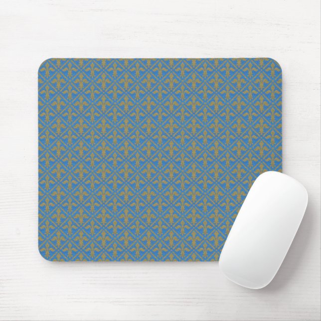 Fleur de Lys Pattern after St. Dominic (BK 011) Mouse Pad (With Mouse)