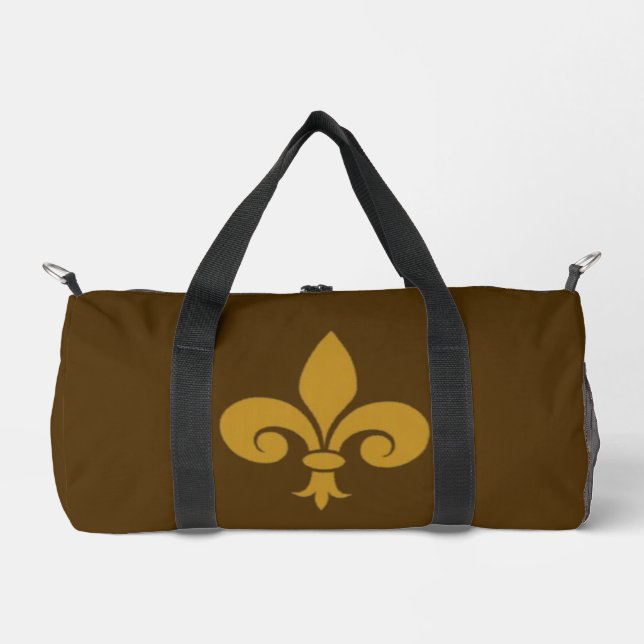 Fleur de Lys Small Duffle Bag (Front)