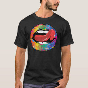 Fleur De Rainbow Licking Lips T-Shirt