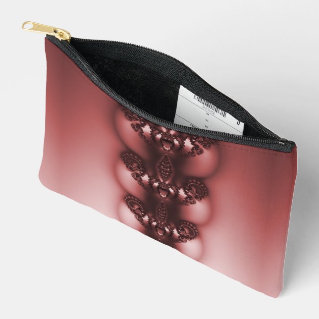 Fleur de Rouge Accessory Pouch (Open)