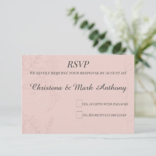 Fleur de Satin RSVP Card