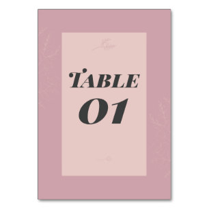 Fleur de Satin Table Number