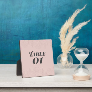 Fleur de Satin Table Plaque