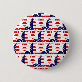 Fleur de USA 6 Cm Round Badge