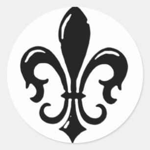 Fleur Di Lis Designs Classic Round Sticker