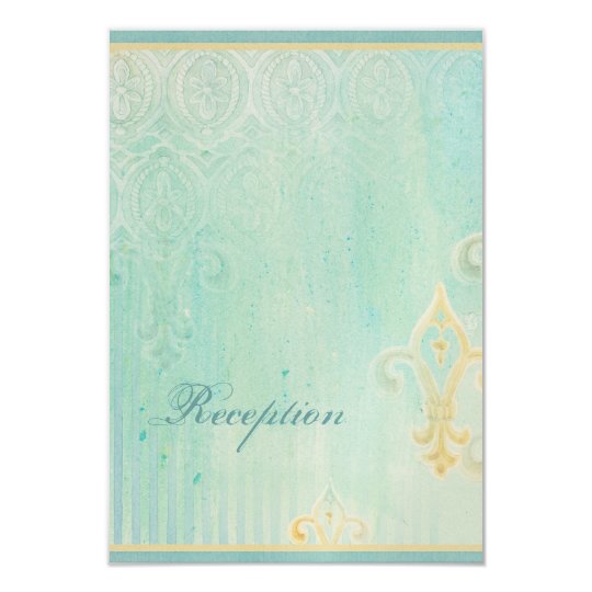 Fleur di Lys Damask 2 - Wedding RSVP Response Card