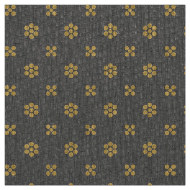 Fleur Dot - Charcoal Fabric (Swatch)