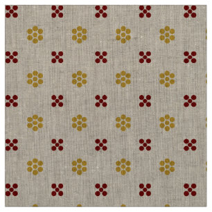 Fleur Dot Natural Fabric