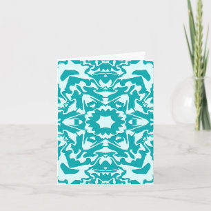 Fleur en turquoise.... card
