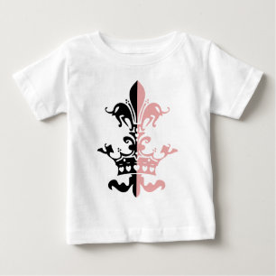Fleur Heart Crown - Pink Baby T-Shirt