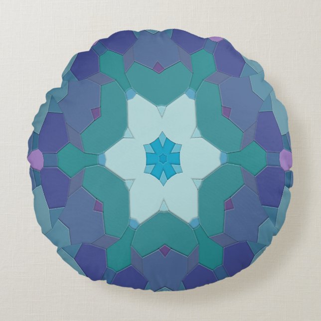 Fleur in the tidepool.... round cushion (Front)