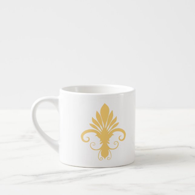 Fleur Lily Gold Espresso Cup (Left)