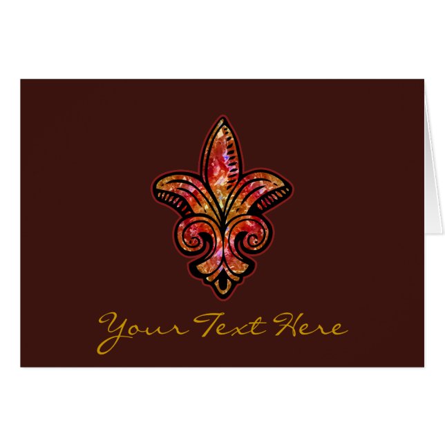 Fleur Mediaeval - Red (Front Horizontal)