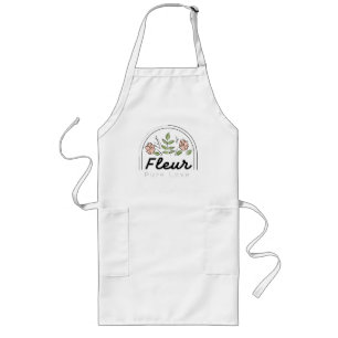 Fleur – Pure Love Floral Logo Long Apron