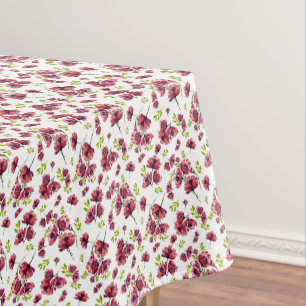Fleur Watercolor Poppies Tablecloth-small scale Tablecloth