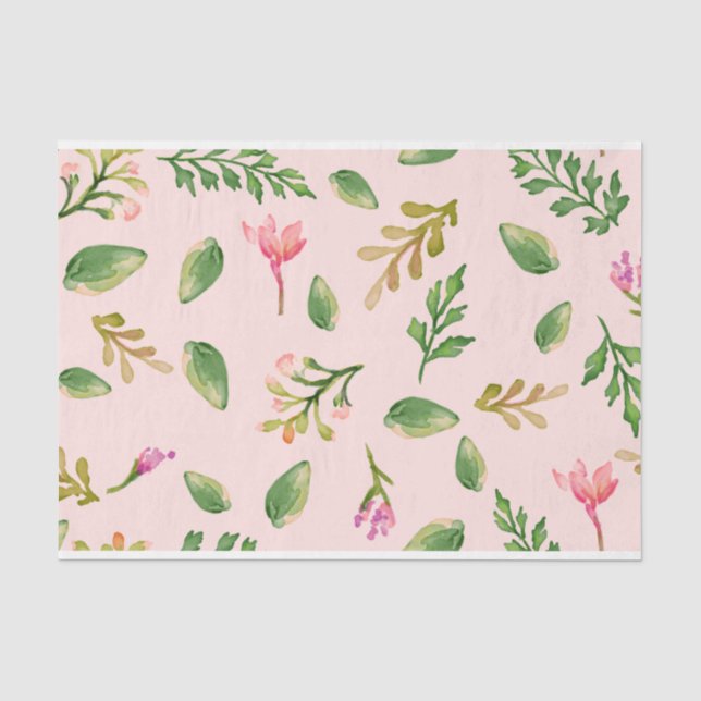 Fleur Watercolor Tissue Paper (Front)
