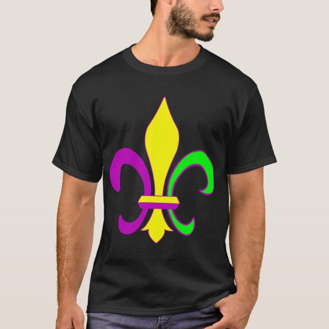 FleurdeLis Bold Purple T-Shirt (Front)