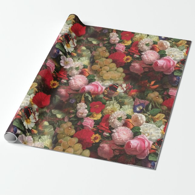 Fleuresse Botanical Wrapping Paper (Unrolled)