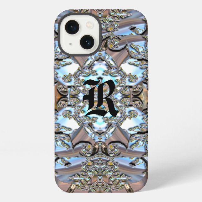 Fleurkin Romance Pretty Monogram iPhone Case (Back)