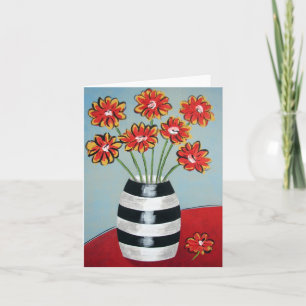Fleurs and Stripes Art Card