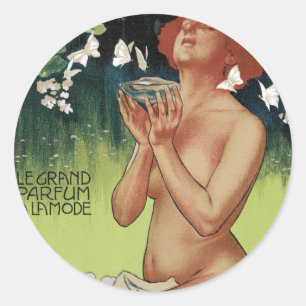 Fleurs de Mousse Classic Round Sticker