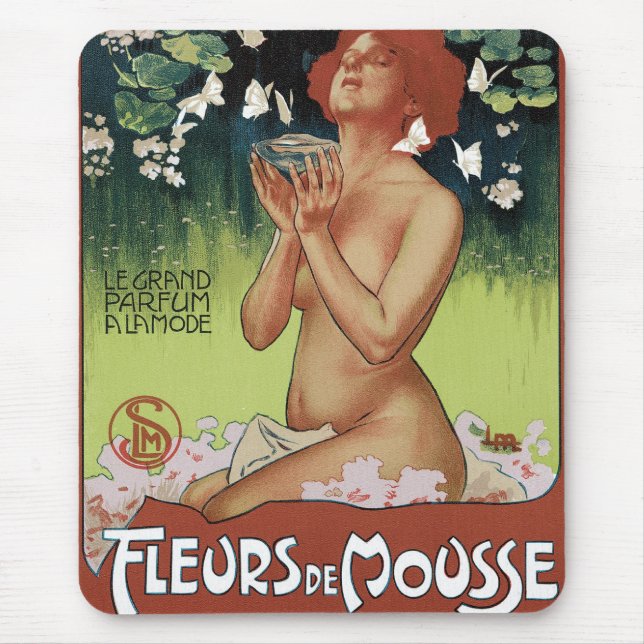 Fleurs de Mousse Mouse Pad (Front)