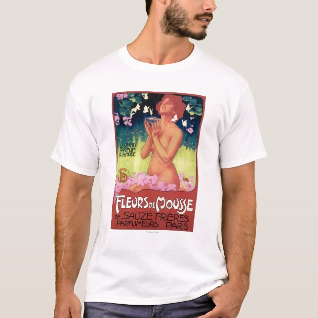 Fleurs de Mousse Perfume Poster T-Shirt (Front)